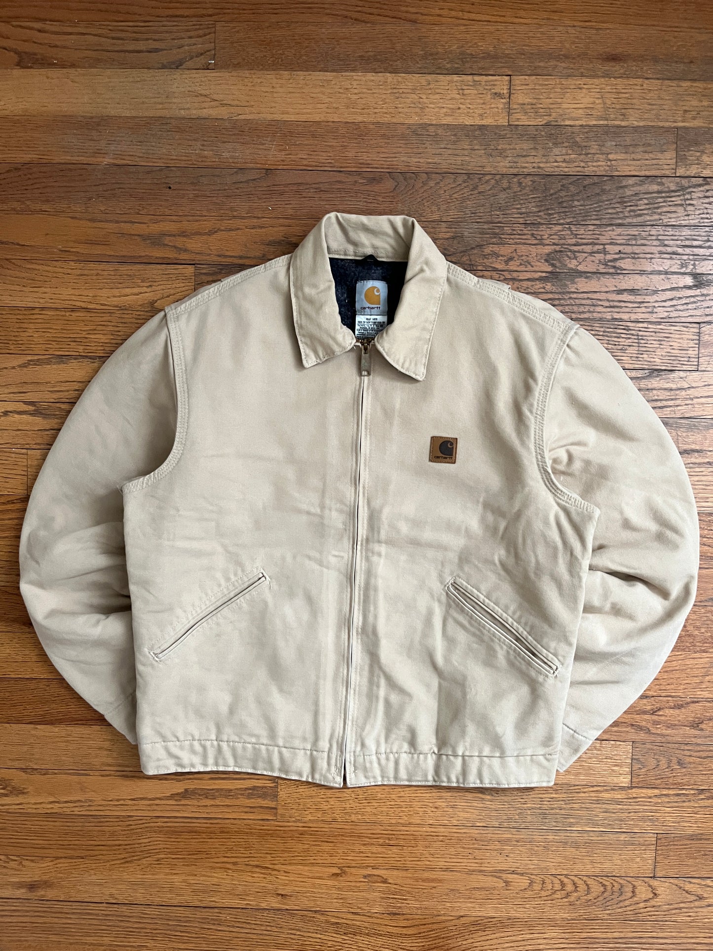 褪色奶油色 Carhartt 底特律夹克 - 中号