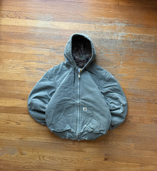 Faded Olive Green Realtree Lined Carhartt Active Jacket - Medium