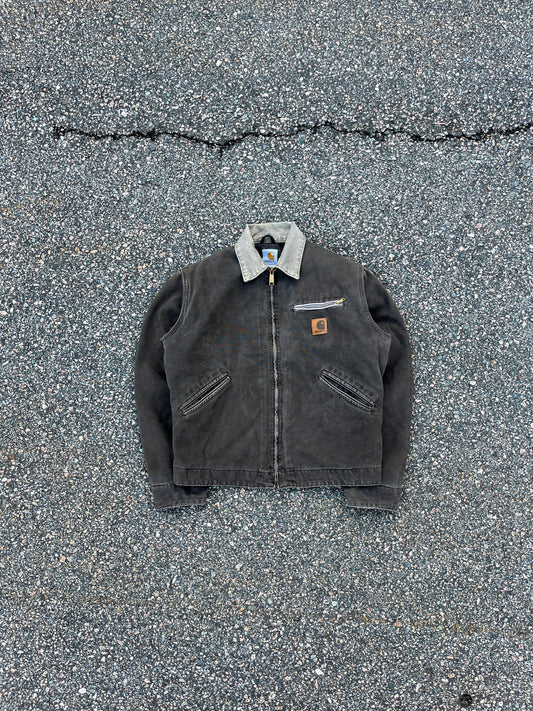 褪色木材棕色 Carhartt 底特律夹克 - 中号