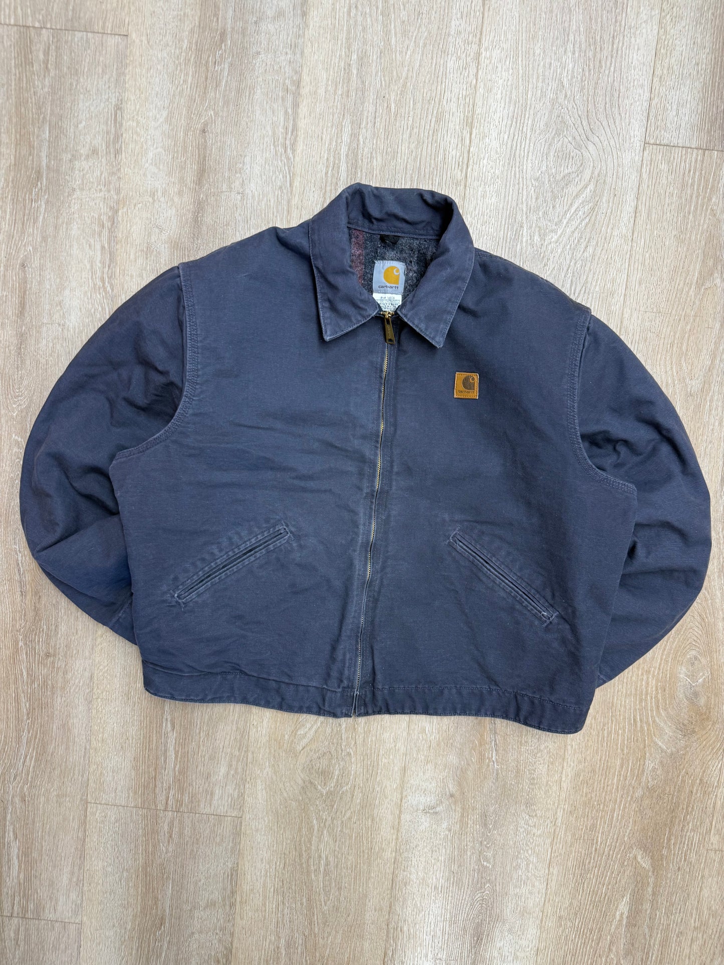 Faded Petrol Blue Carhartt Detroit Jacket - XL