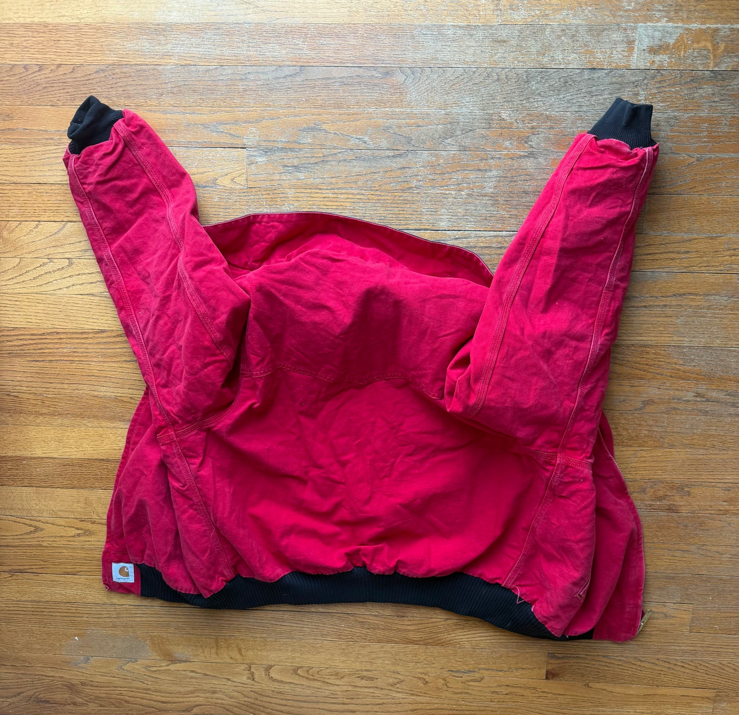 Faded Strawberry Red Carhartt Santa Fe Jacket - XL