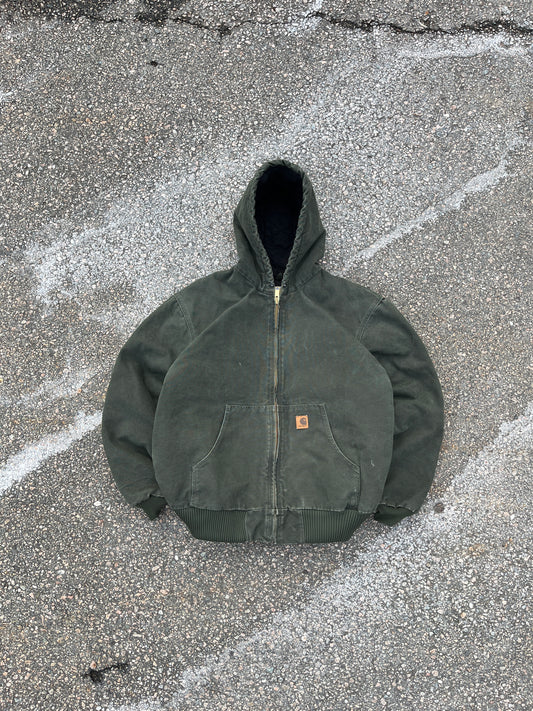 Faded Olive Green Carhartt Active Jacket - XL