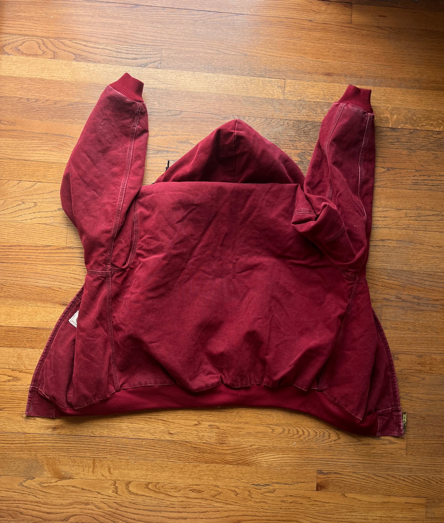 Faded Crimson Red Carhartt Active Jacket - Boxy L-XL