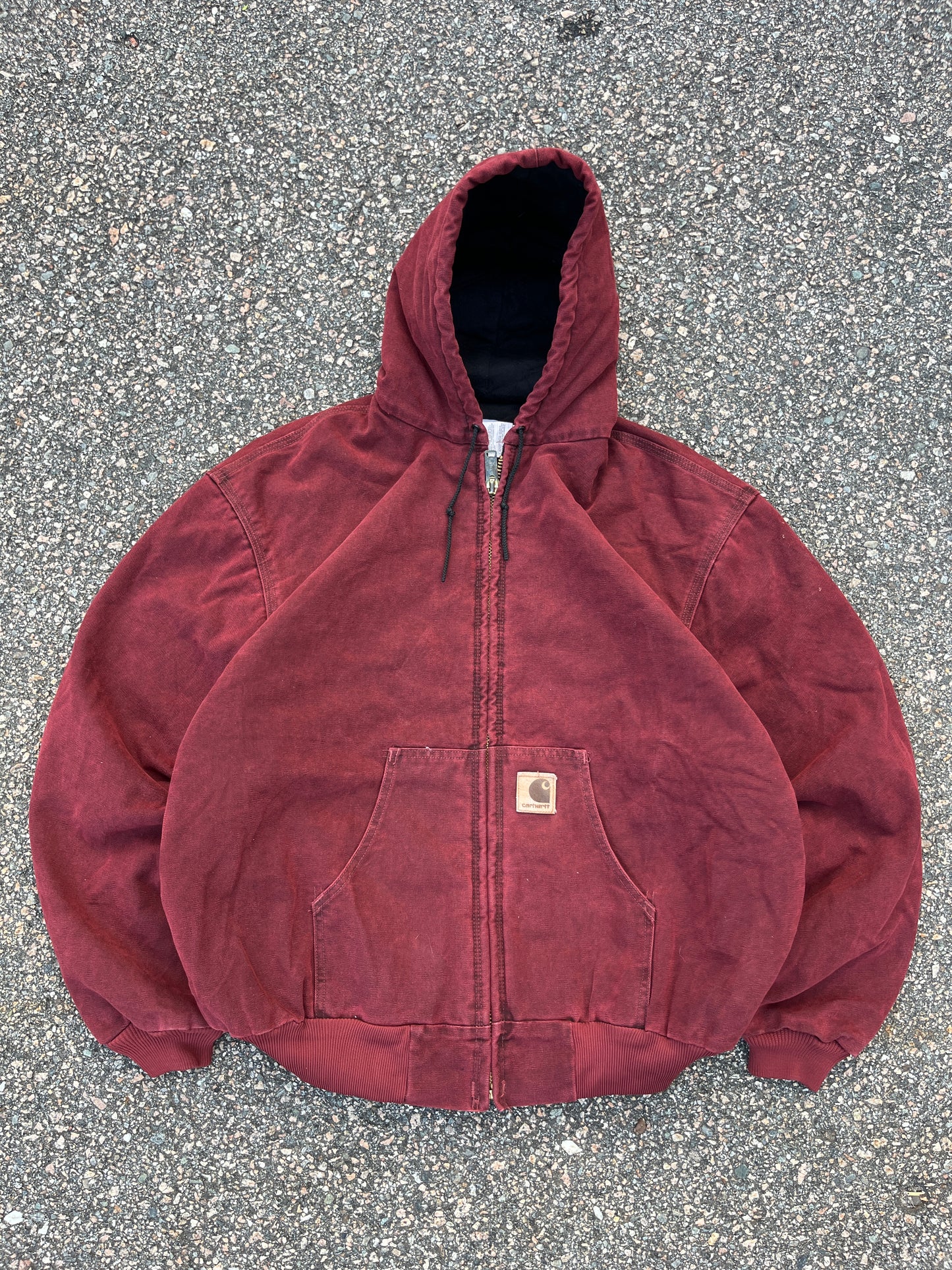 Faded Brick Red Carhartt Active Jacket - Boxy XL-2XL