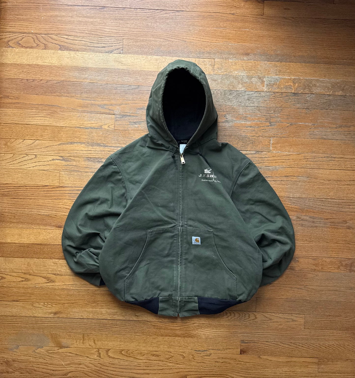 Faded Olive Green Carhartt Active Jacket - XL
