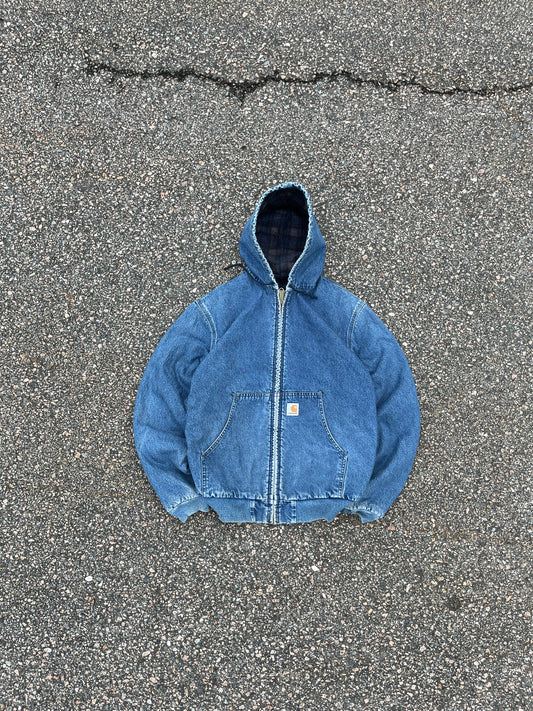 Faded Denim Carhartt Active Jacket - Small