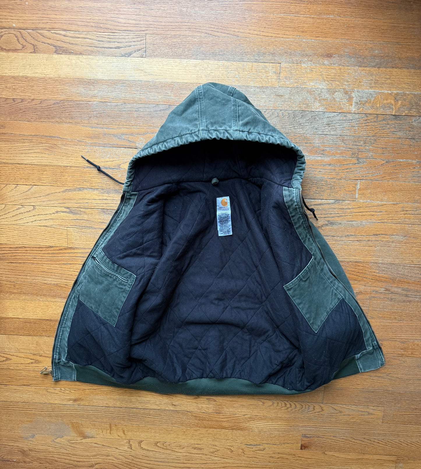 Faded Olive Green Carhartt Active Jacket - Fits L-XL