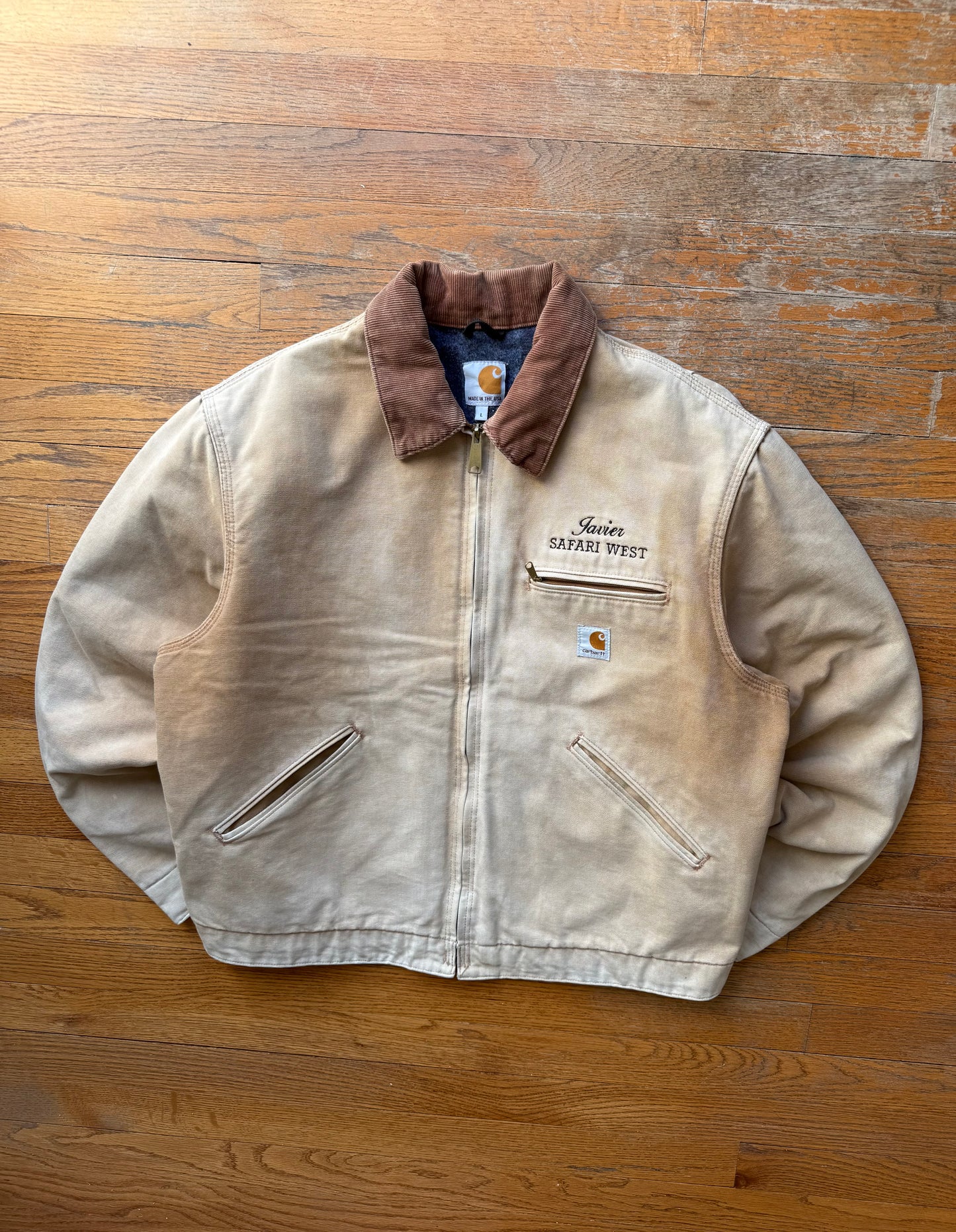 Faded Brown Carhartt Detroit Jacket - Medium