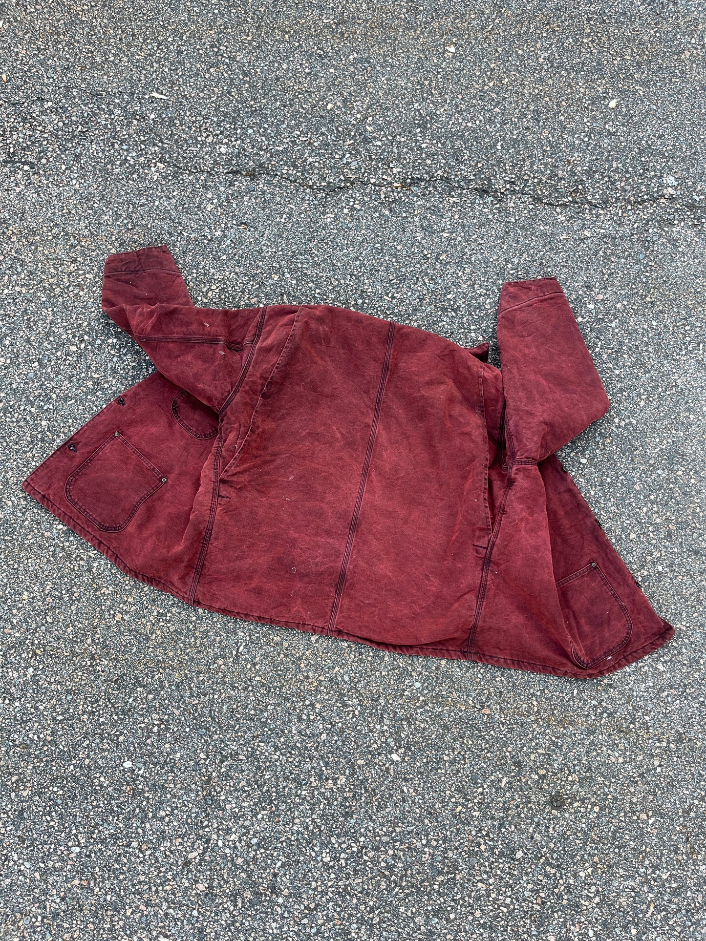 Faded Port Red Carhartt Chore Jacket - 2XL