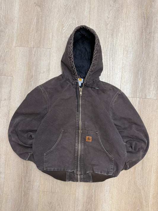 Faded Brown Carhartt Active Jacket - Small