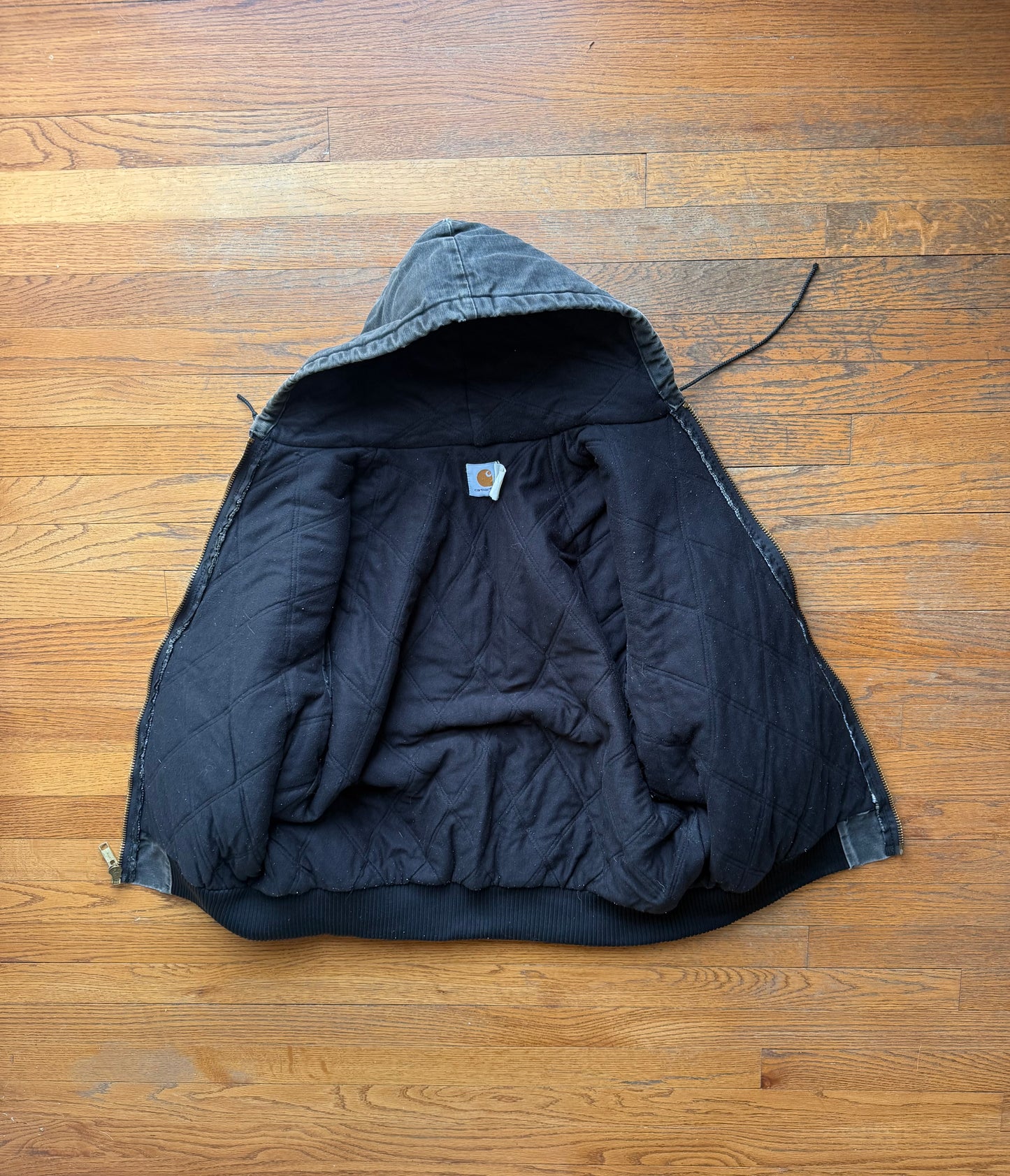 Faded Black Carhartt Active Jacket - Large