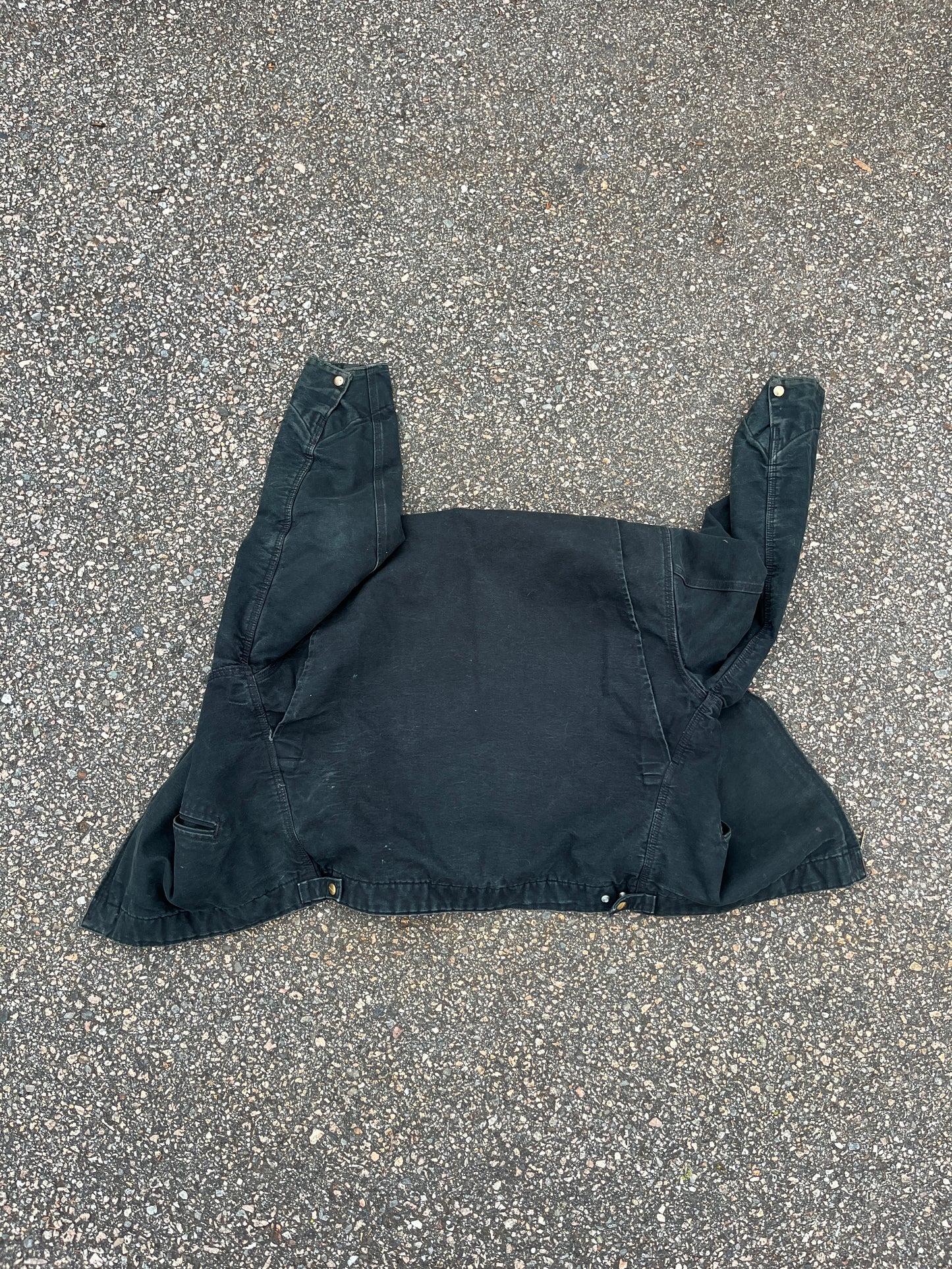 褪色黑色 Carhartt Detroit 夹克 - 中号宽松款