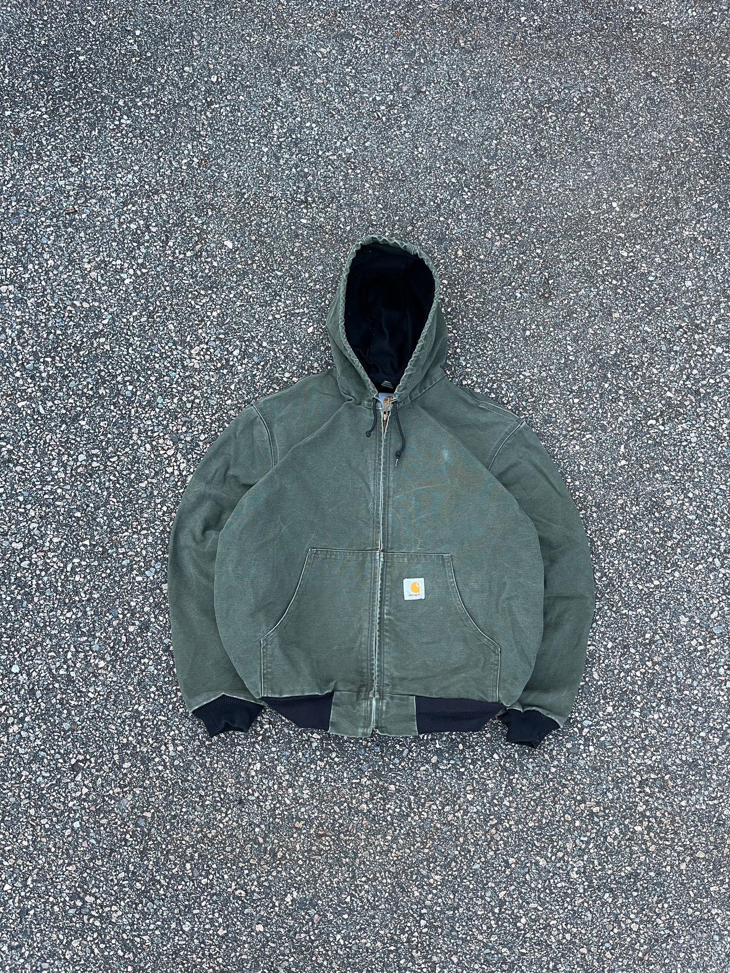 Faded Olive Green Carhartt Active Jacket - Boxy Large