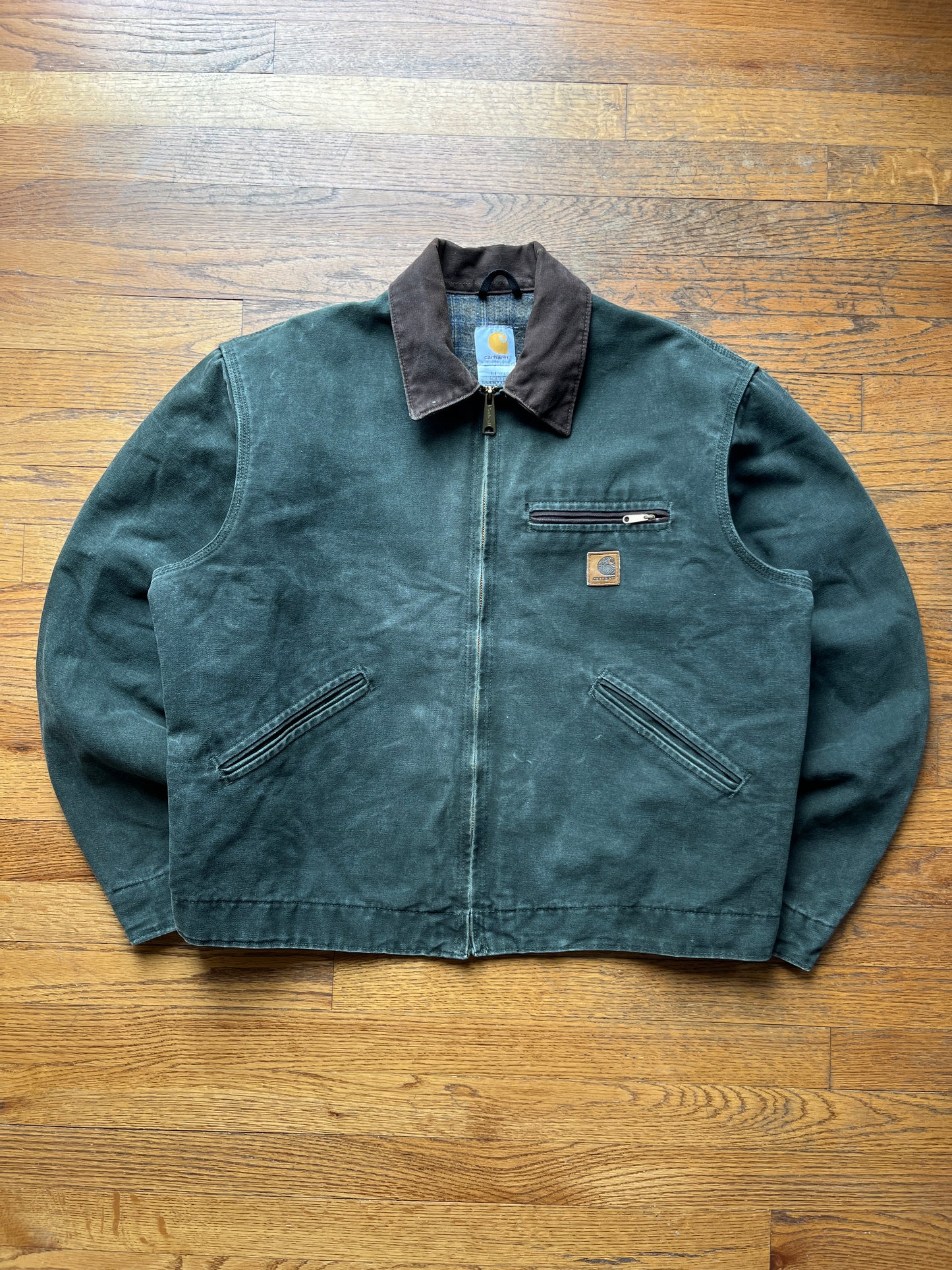 褪色橄榄绿色 Carhartt Detroit 夹克 - Boxy ML