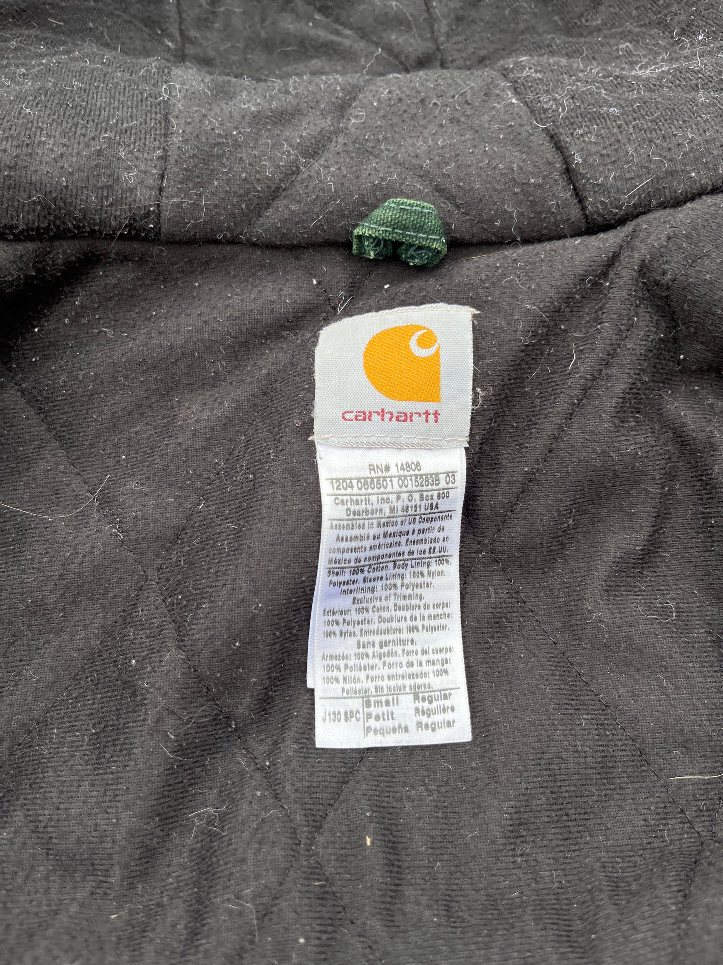 Faded Spruce Green Carhartt Active Jacket - Small