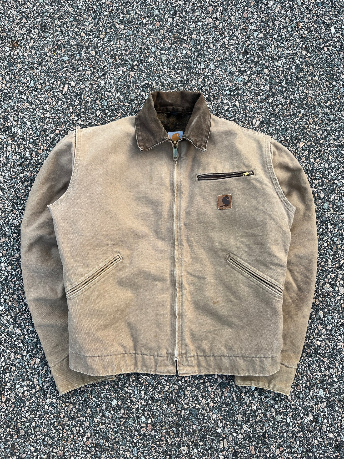 褪色棕色 Carhartt Detroit 夹克 - 小码