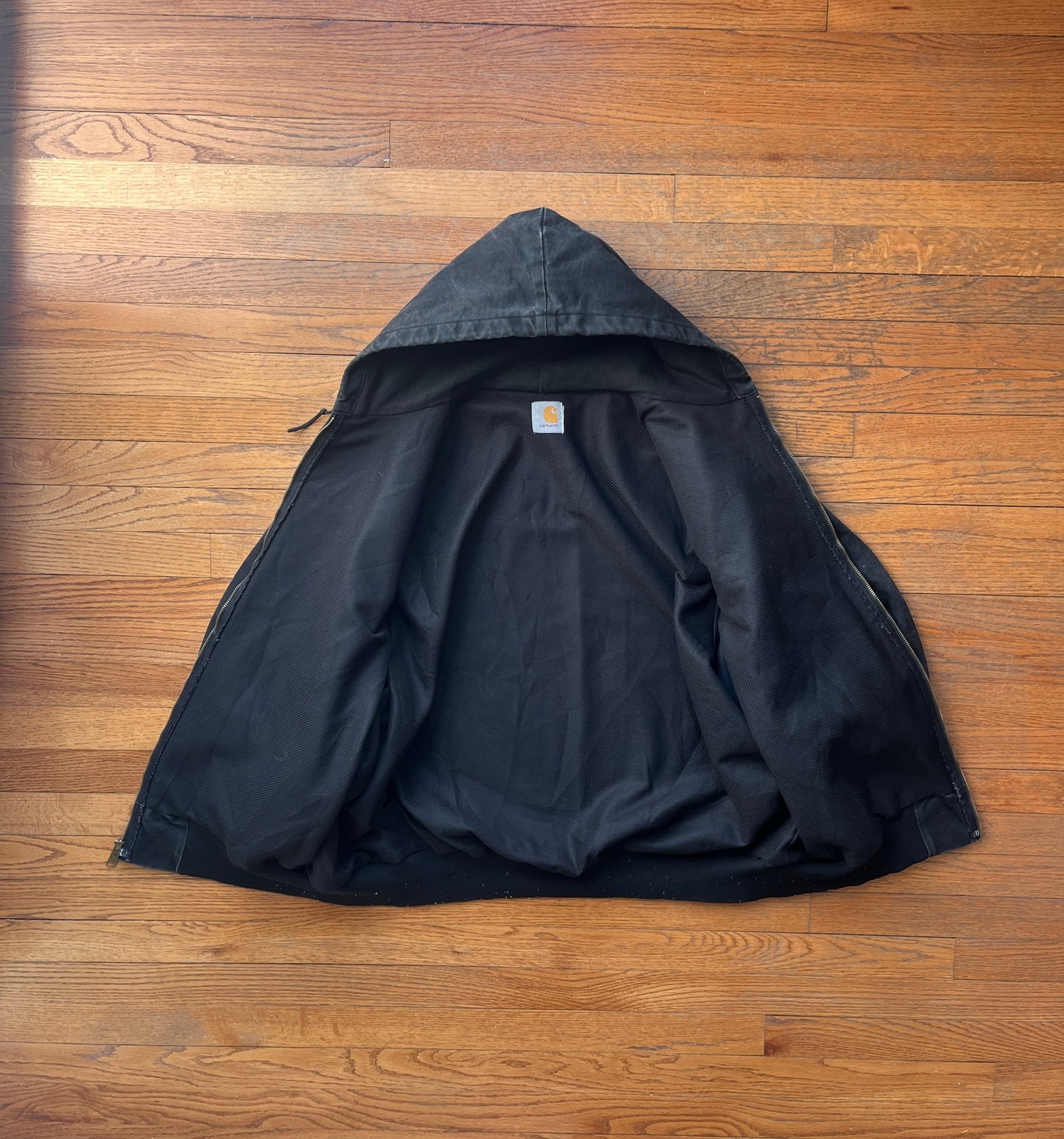 Faded Black Carhartt Active Jacket - 2XL