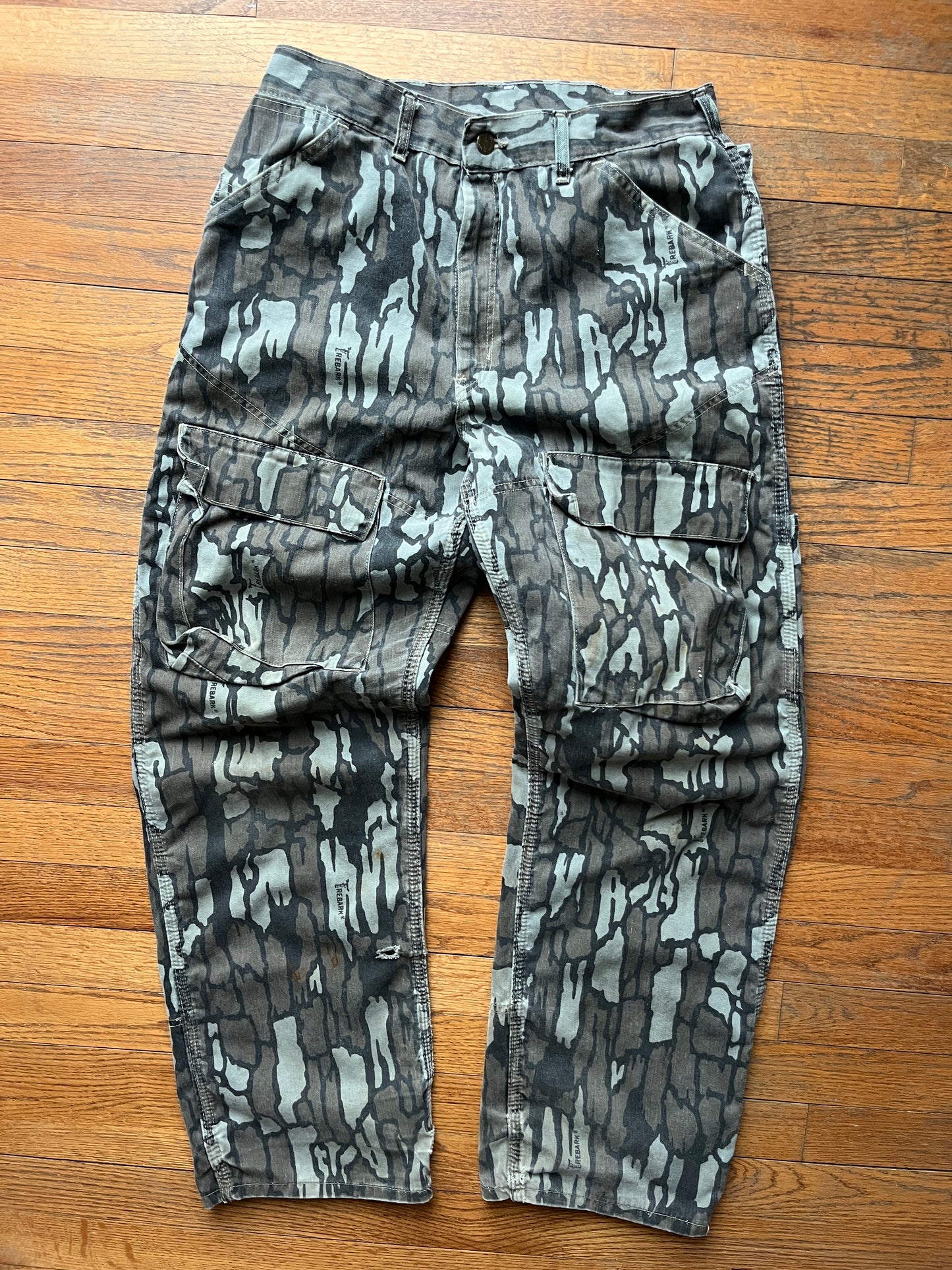 80's Faded Treebark Camo Carhartt Cargo Pants - 30 x 30