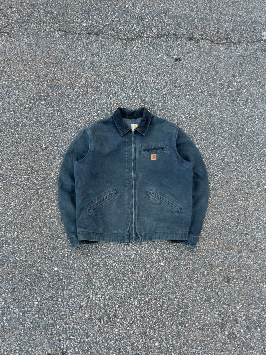 Faded Petrol Blue Carhartt Detroit Jacket - XL