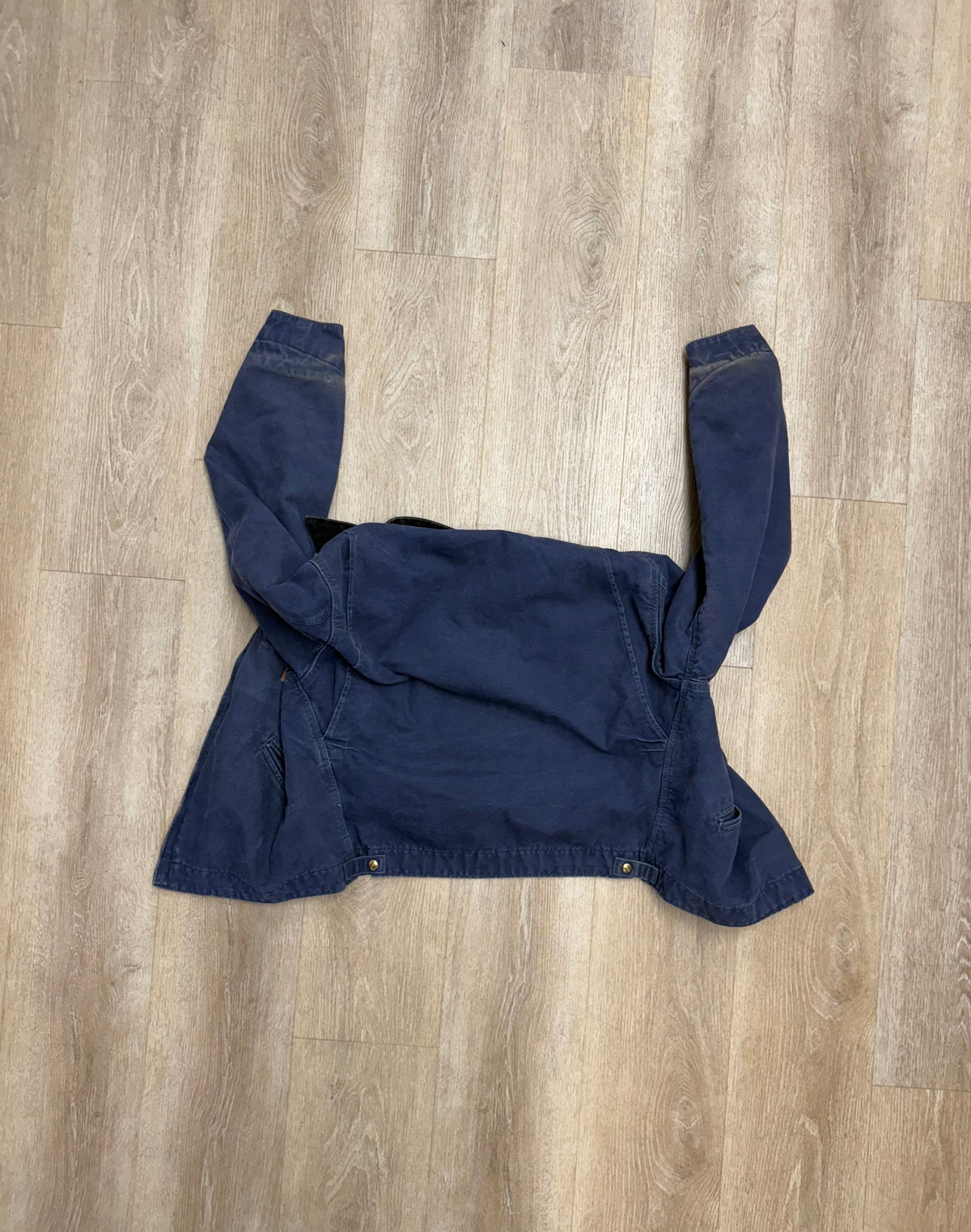 Faded Deep Blue Carhartt Detroit Jacket - Boxy M-L