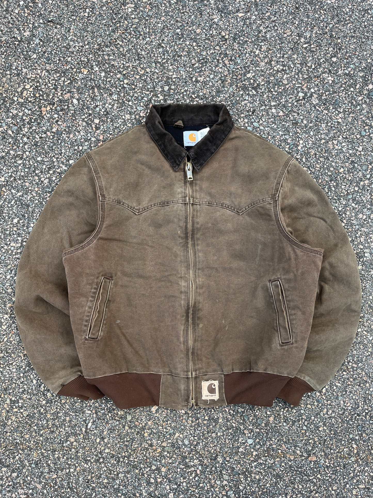 Faded Chestnut Brown Carhartt Santa Fe Jacket - Fits M-L