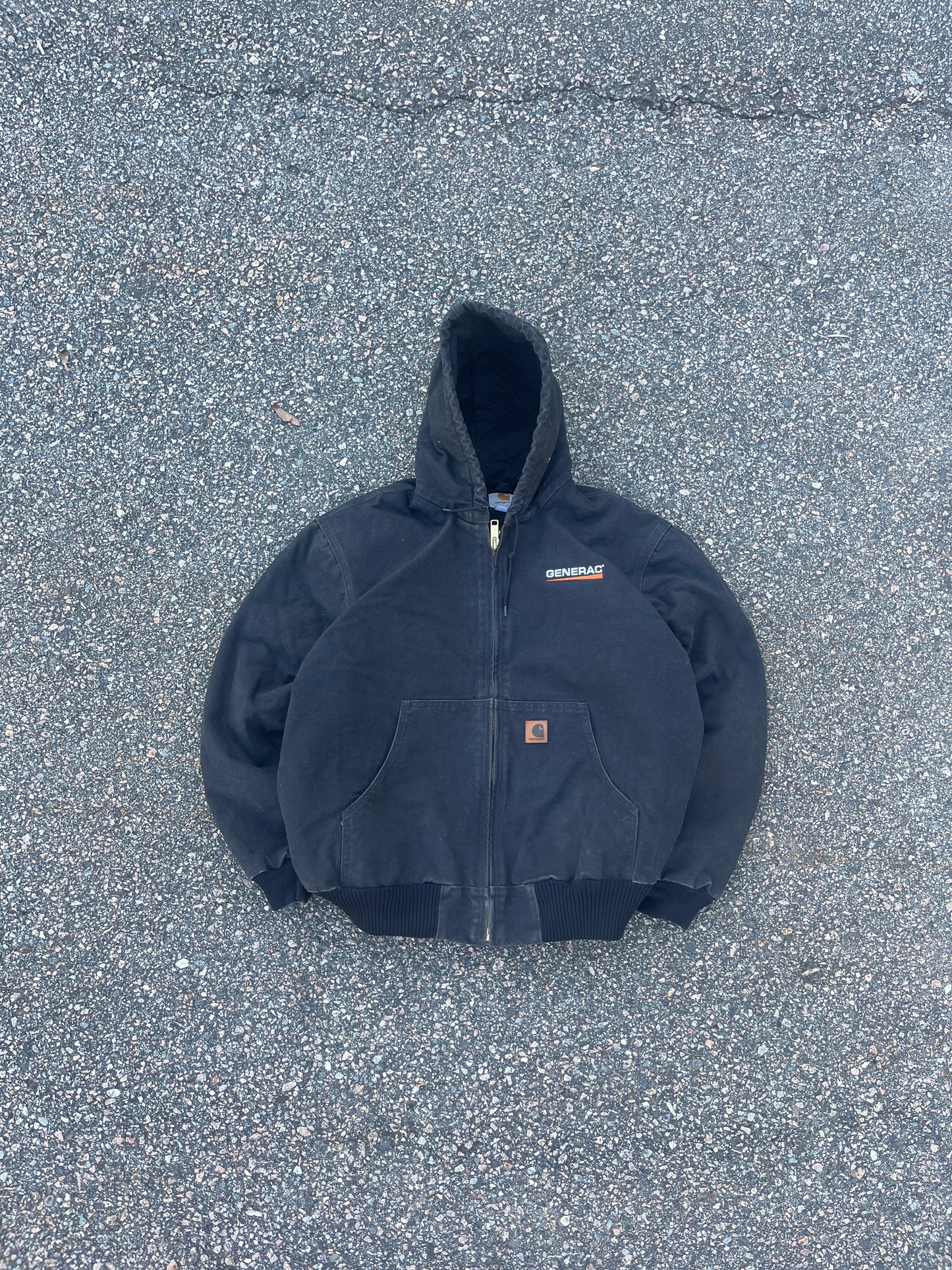 Faded Black Carhartt Active Jacket - Large