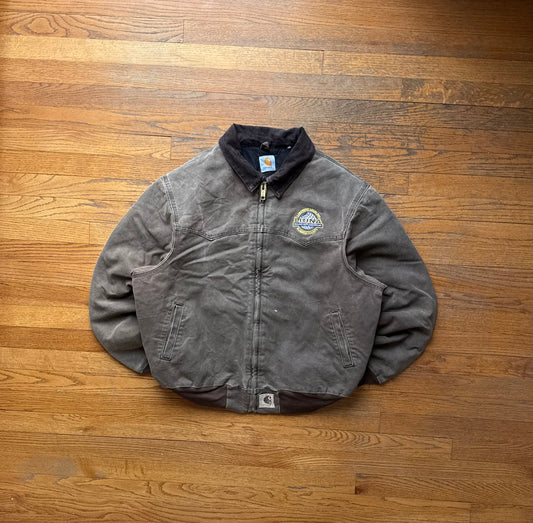 Faded Chestnut Brown Carhartt Santa Fe Jacket - Large