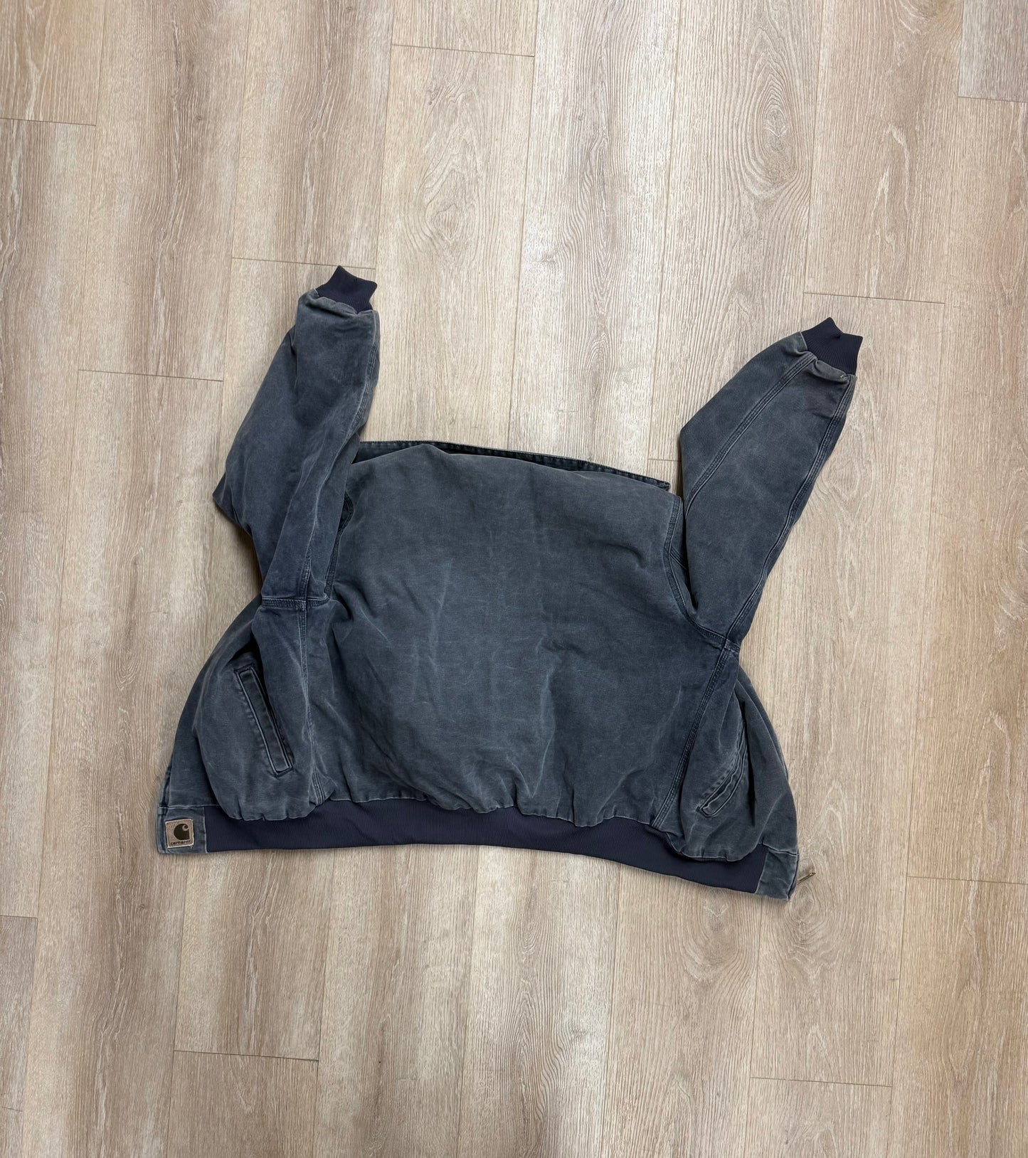 Faded Blue Carhartt Santa Fe Jacket - Large