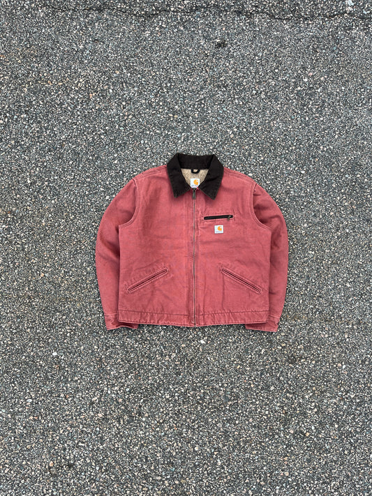 Faded Vintage Rose Carhartt Detroit Jacket - Medium