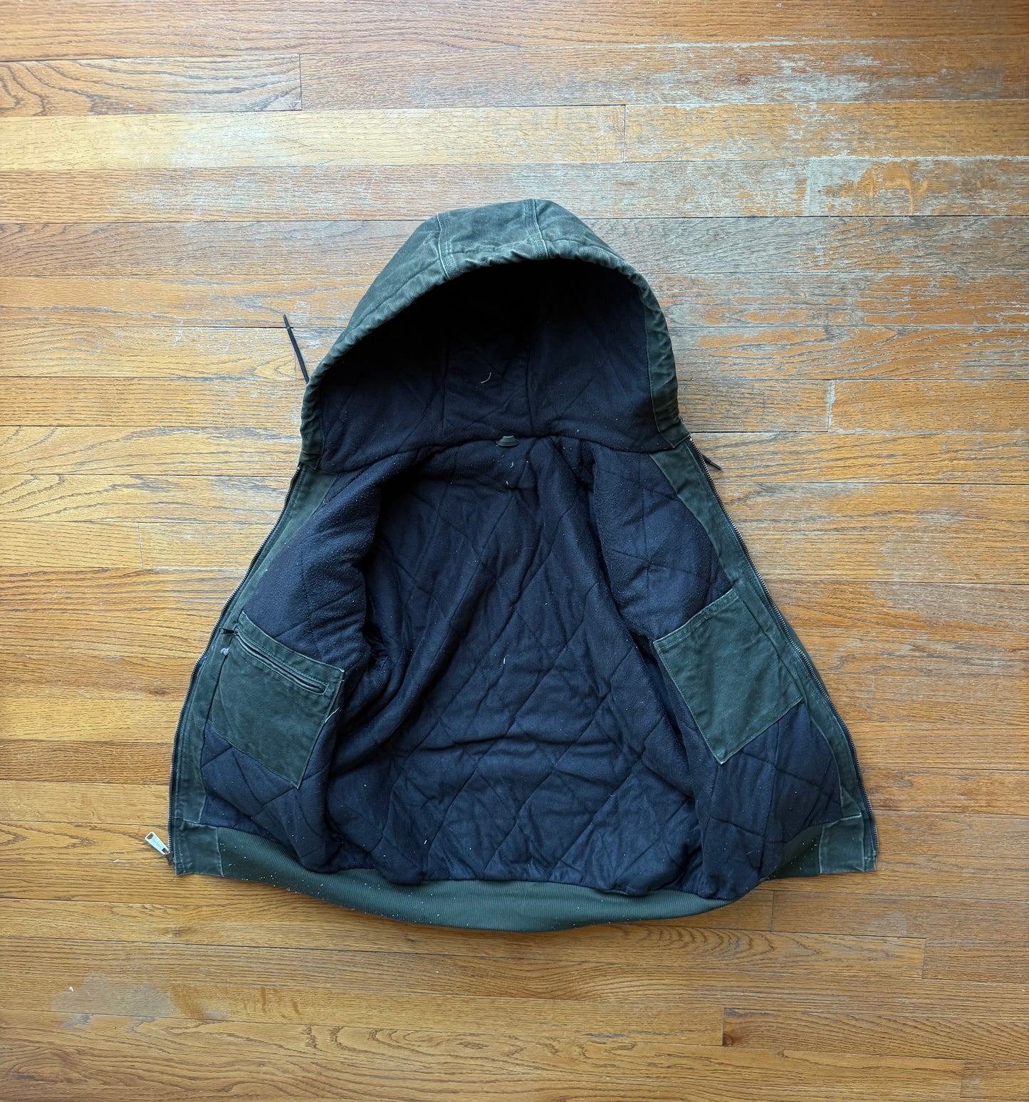 Faded Olive Green Carhartt Active Jacket - Small