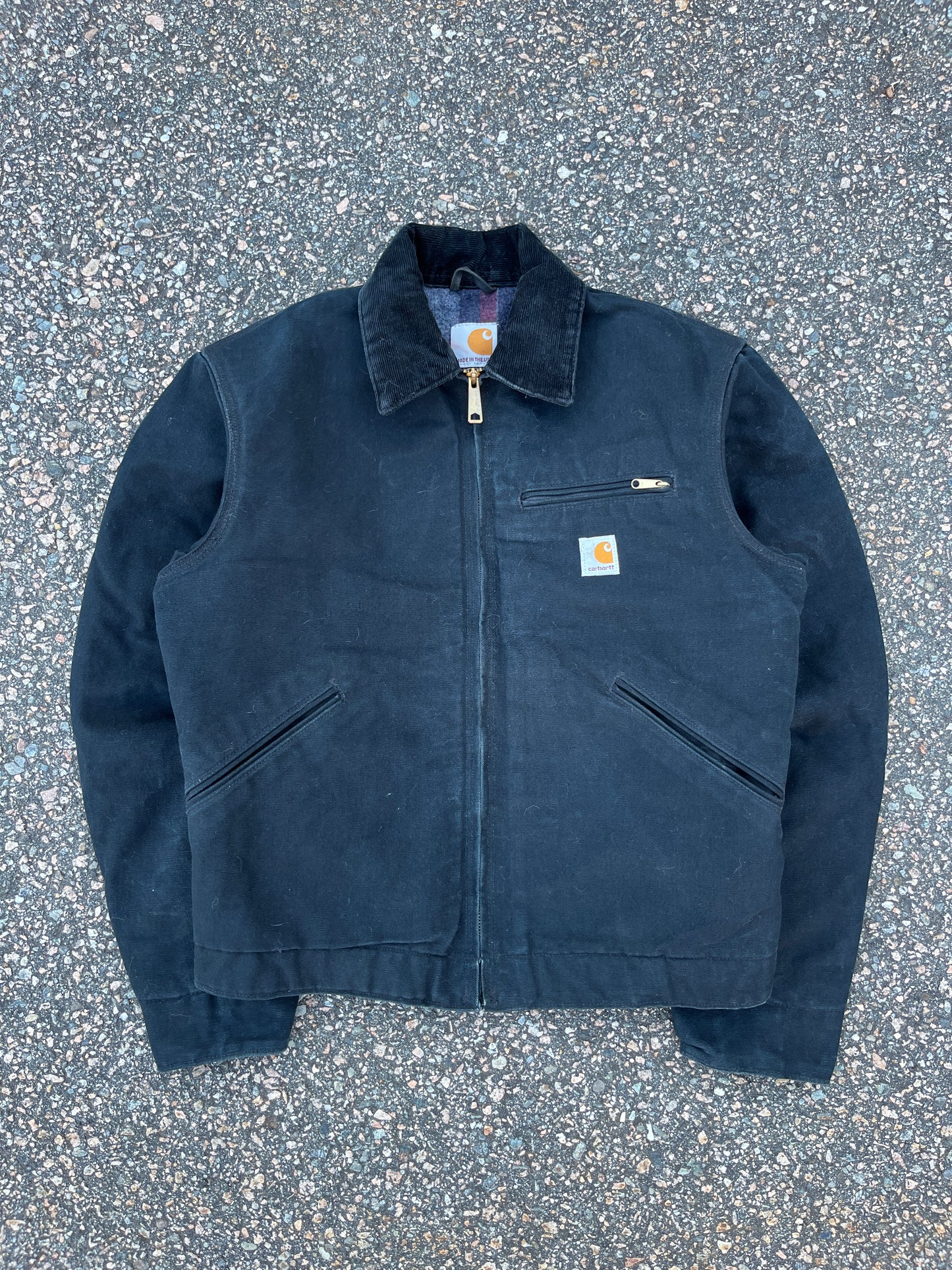 Faded Black Carhartt Detroit Jacket - Small