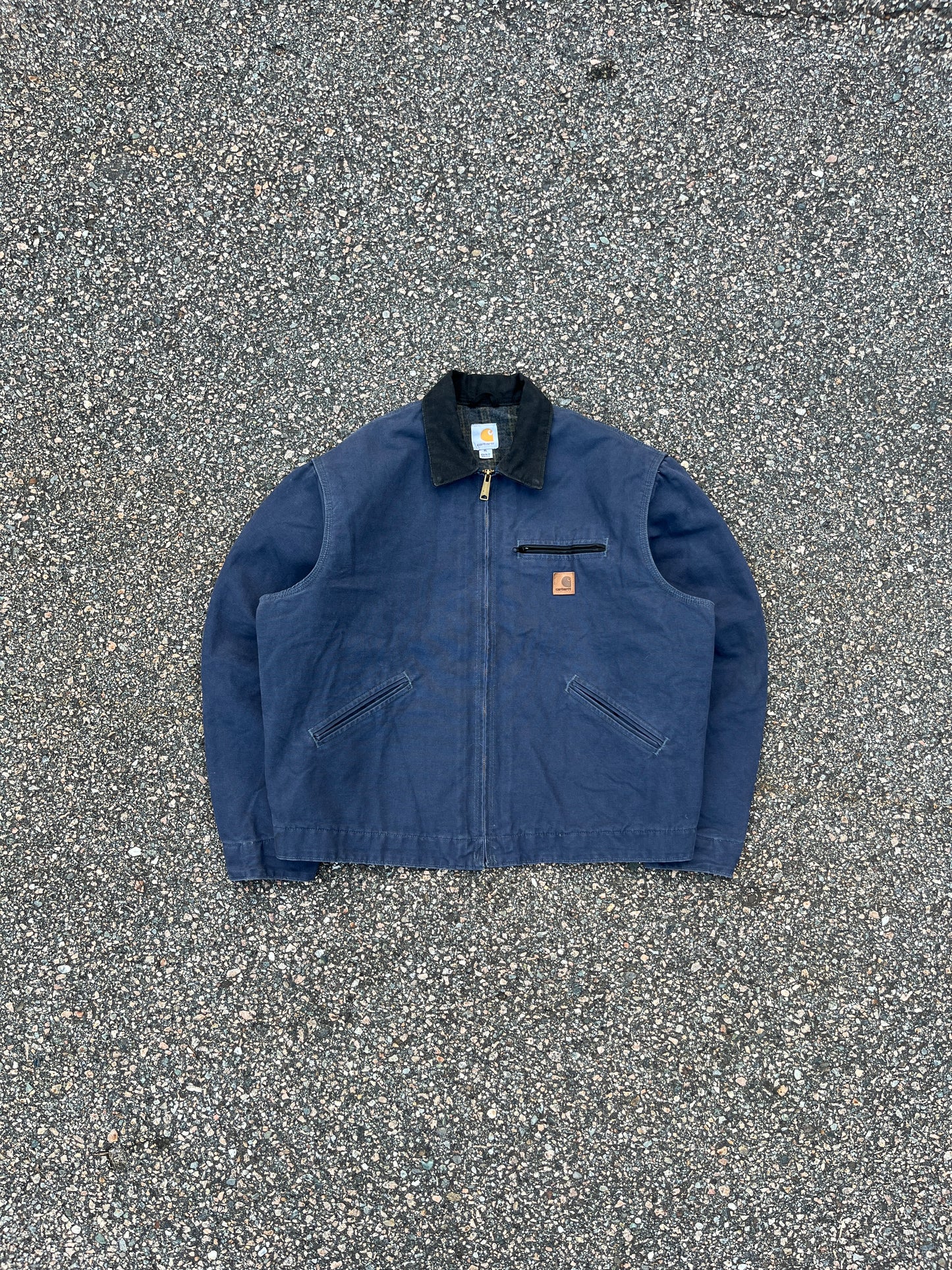 Faded Deep Blue Carhartt Detroit Jacket - Boxy L-XL