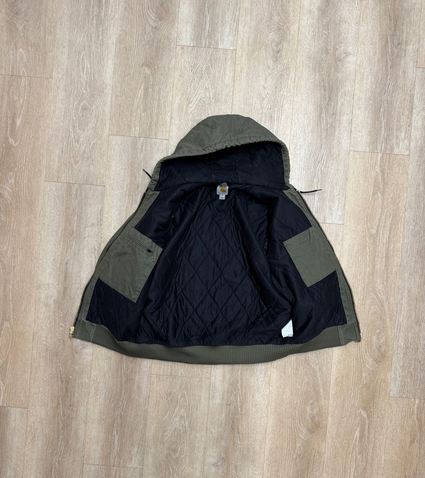Faded Army Green Carhartt Active Jacket - Medium