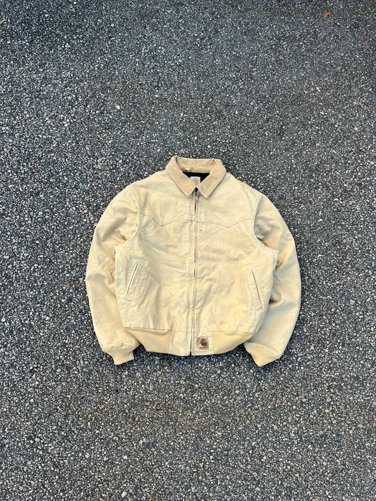 Faded Cream Carhartt Santa Fe Jacket - Fits M-L