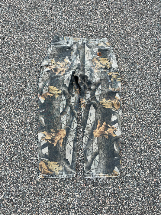 Faded n Distressed Realtree Carhartt 木匠裤 - 34 x 29