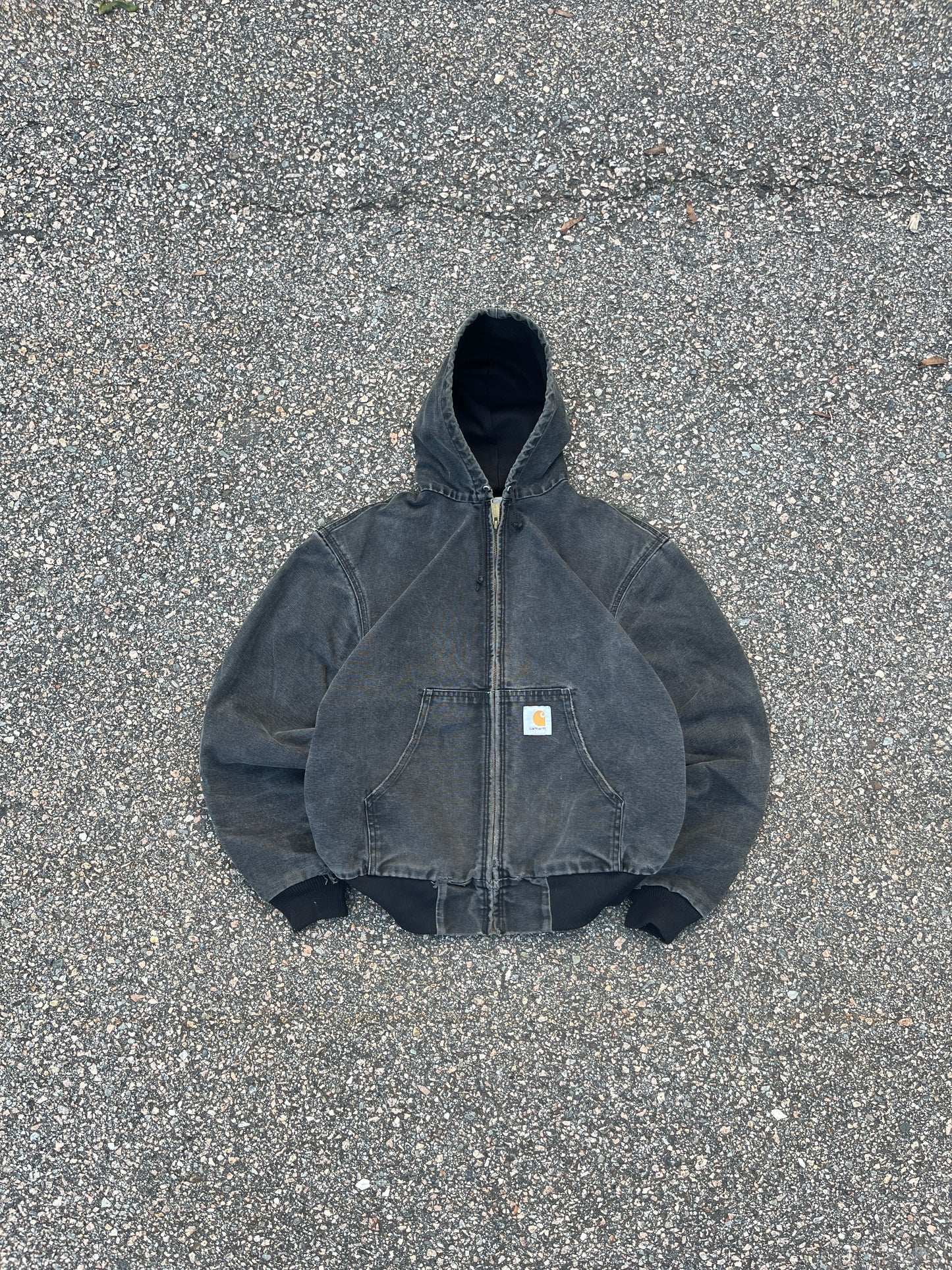 褪色黑色 Carhartt Active 夹克 - 中号