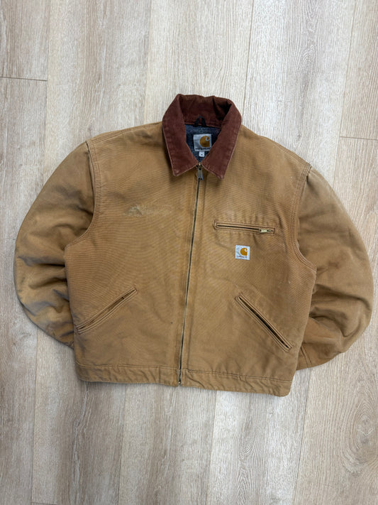 Faded Brown Carhartt Detroit Jacket - Medium