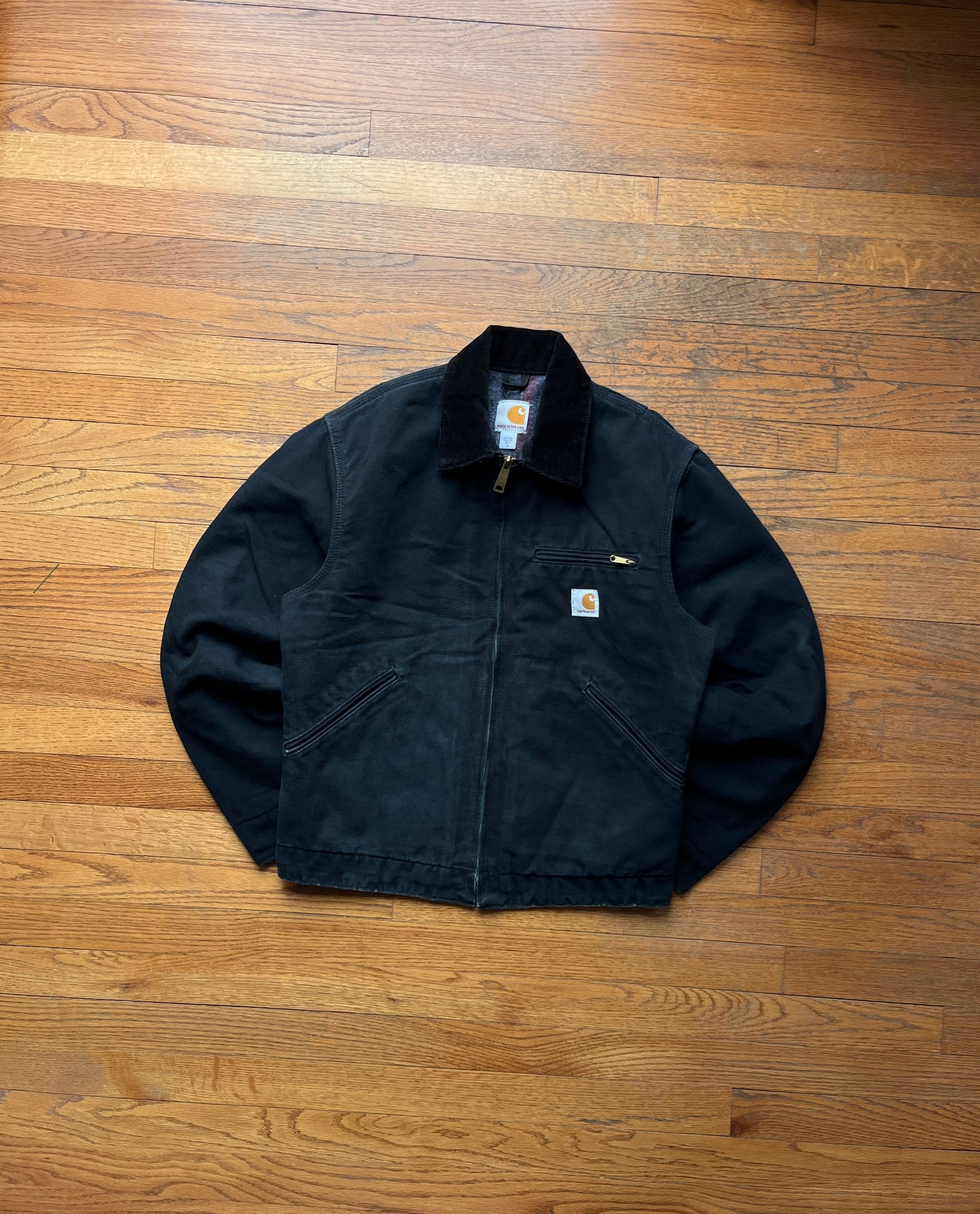 Faded Black Carhartt Detroit Jacket - Small