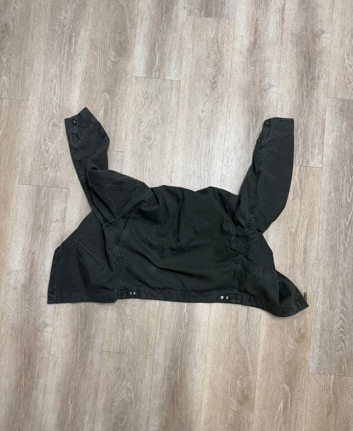 Faded Olive Green Carhartt Detroit Jacket - Large