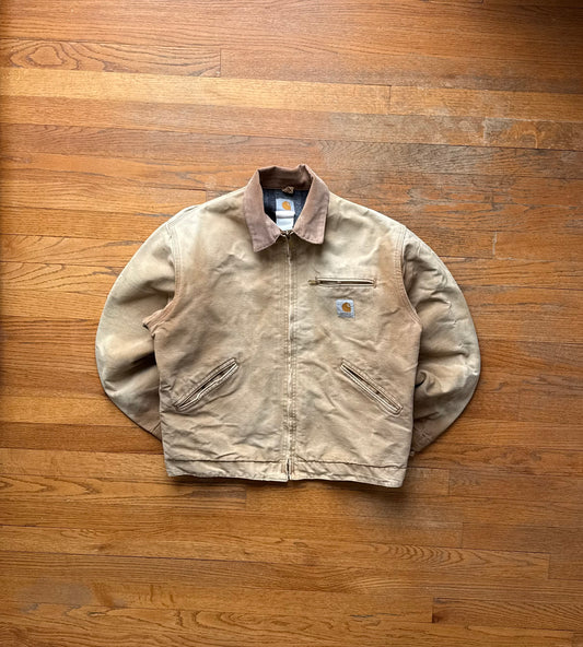 Faded Brown Carhartt Detroit Jacket - Boxy M-L