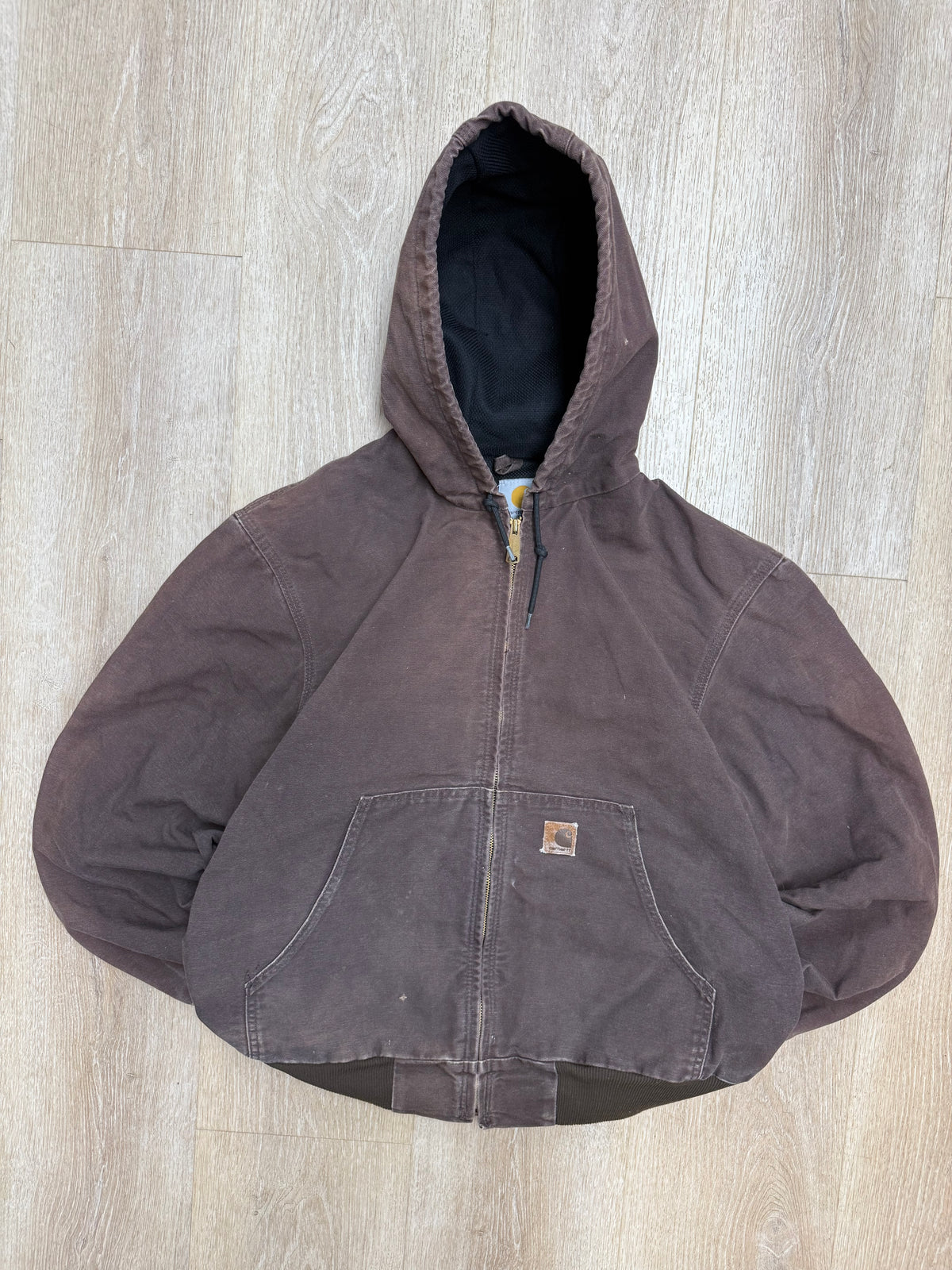 Faded Brown Carhartt Active Jacket - Boxy M-L