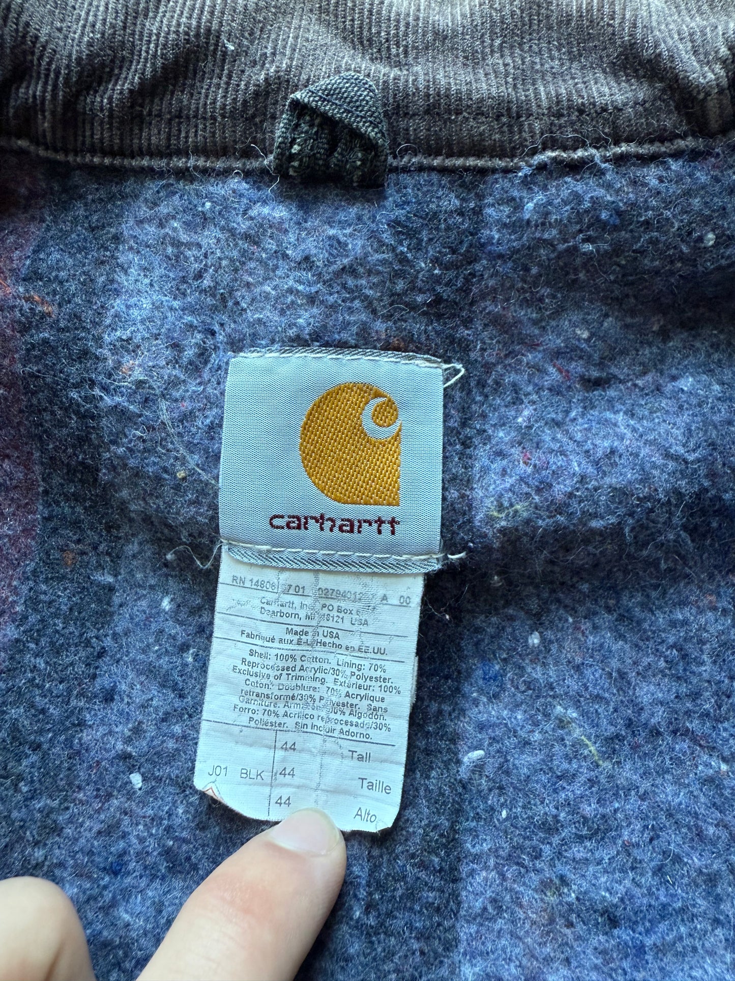 Faded Black Carhartt Detroit Jacket - Medium Tall