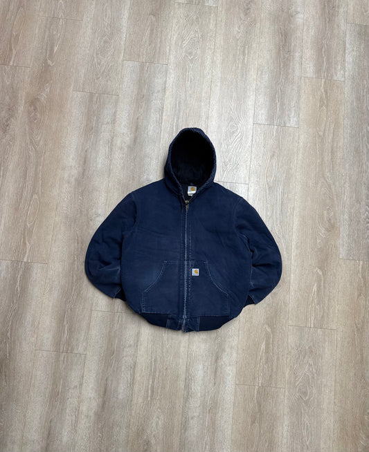 Faded Blue Carhartt Active Jacket - Medium