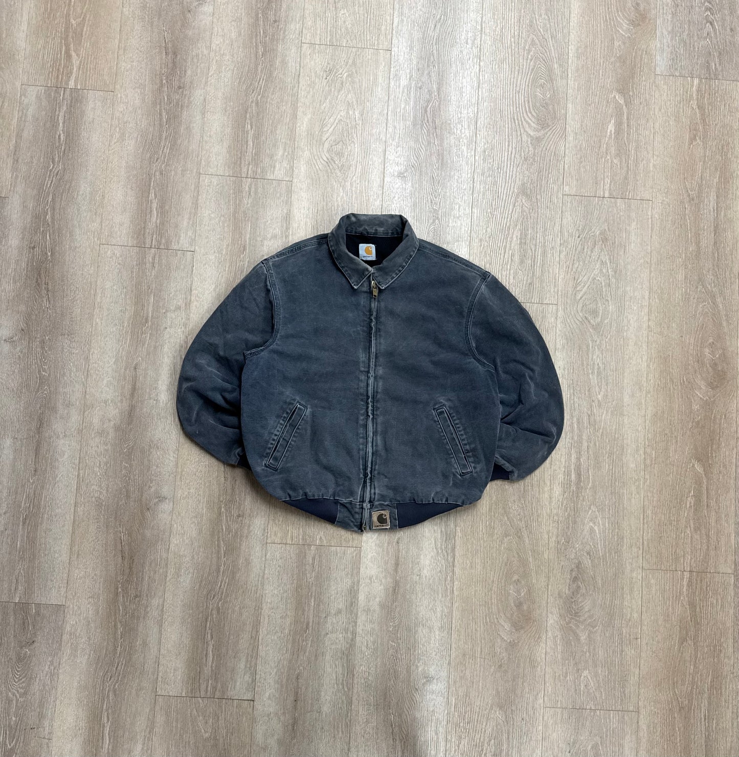 Faded Blue Carhartt Santa Fe Jacket - Large