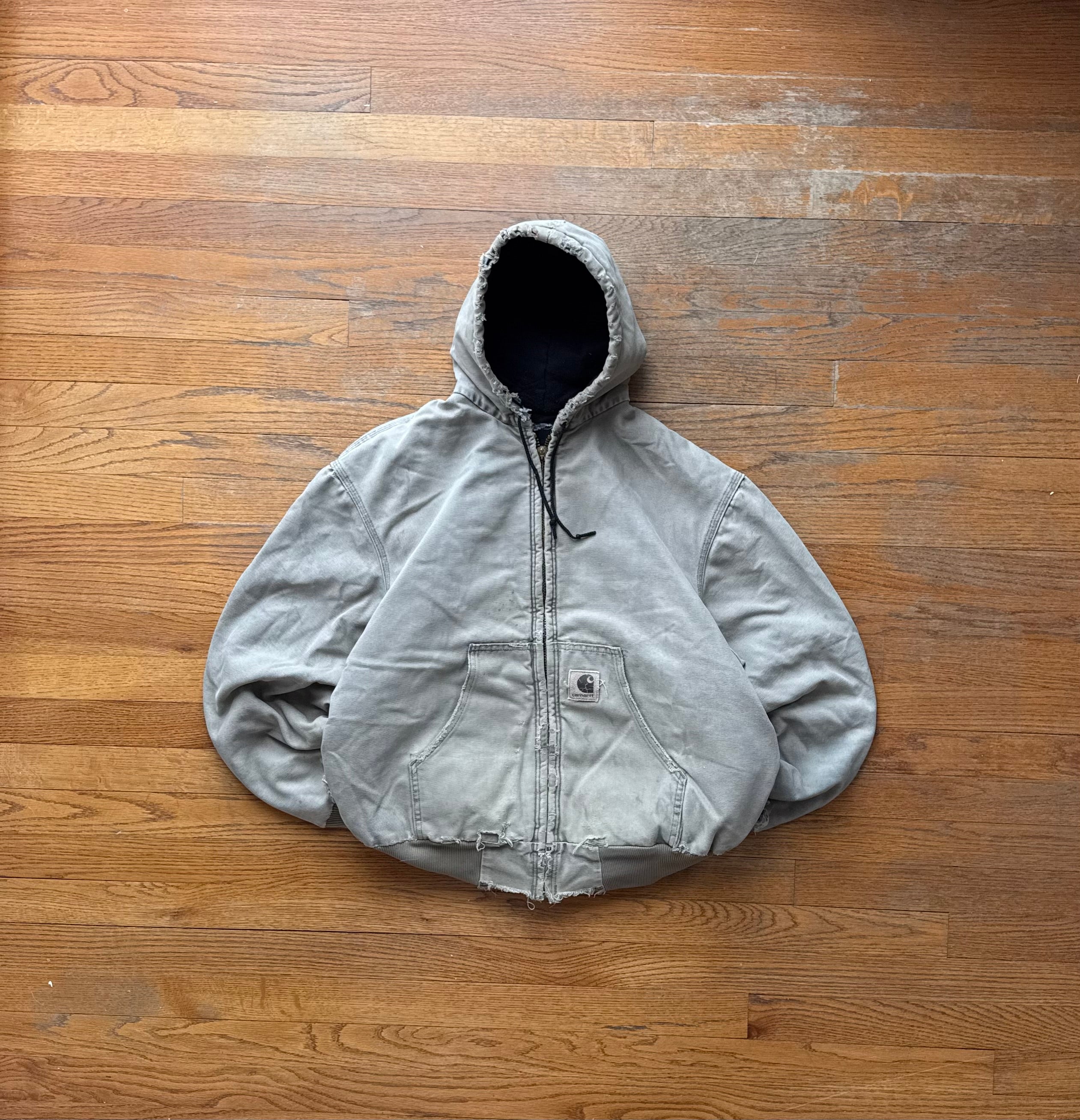 Faded n Distressed Desert Sand Carhartt Active Jacket - Boxy