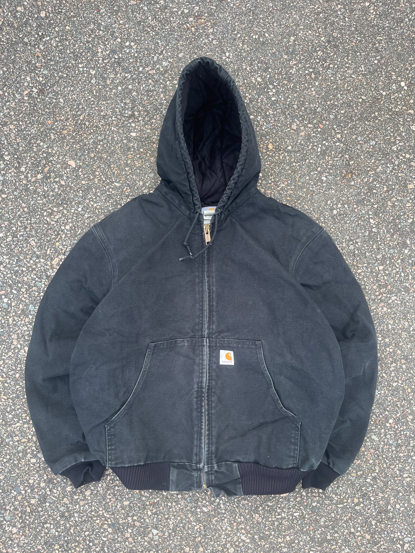 Faded Black Carhartt Active Jacket - Large