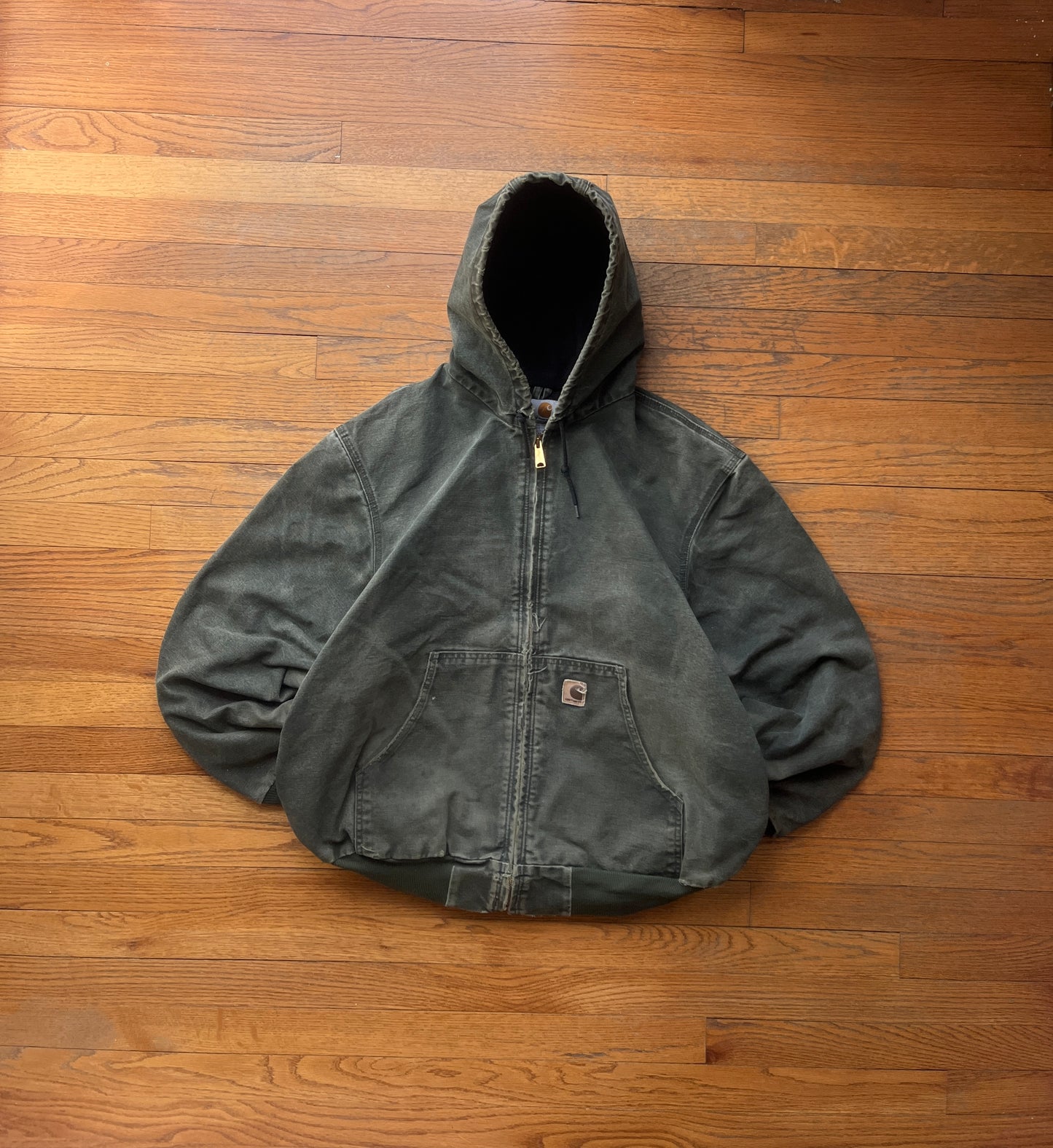 Faded Olive Green Carhartt Active Jacket - XL