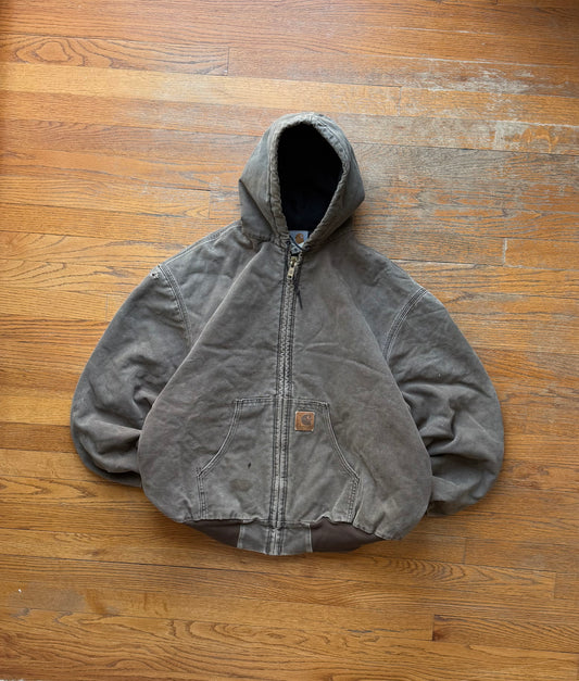 Faded Chestnut Brown Carhartt Active Jacket - Boxy XL