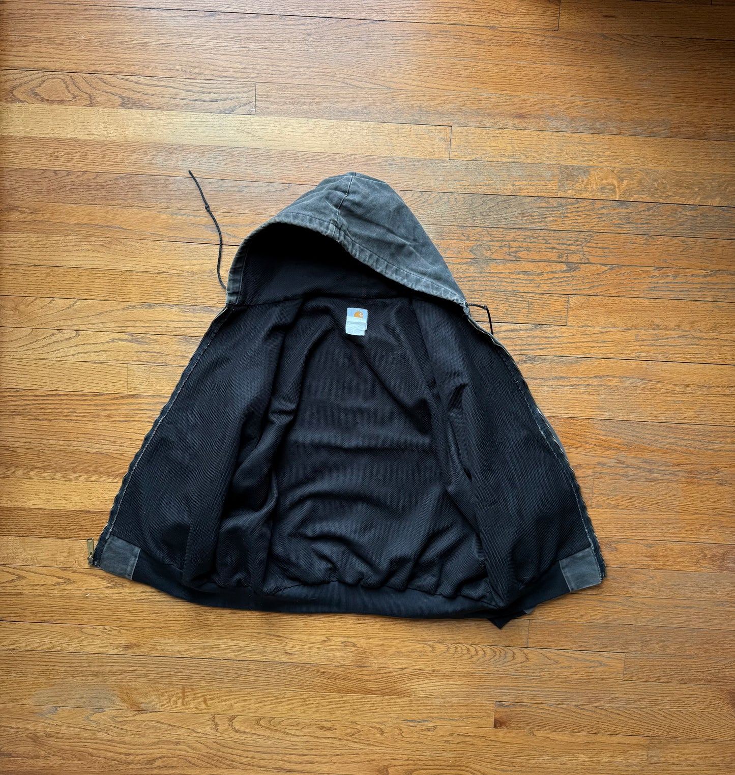 Faded Black Carhartt Active Jacket - Large