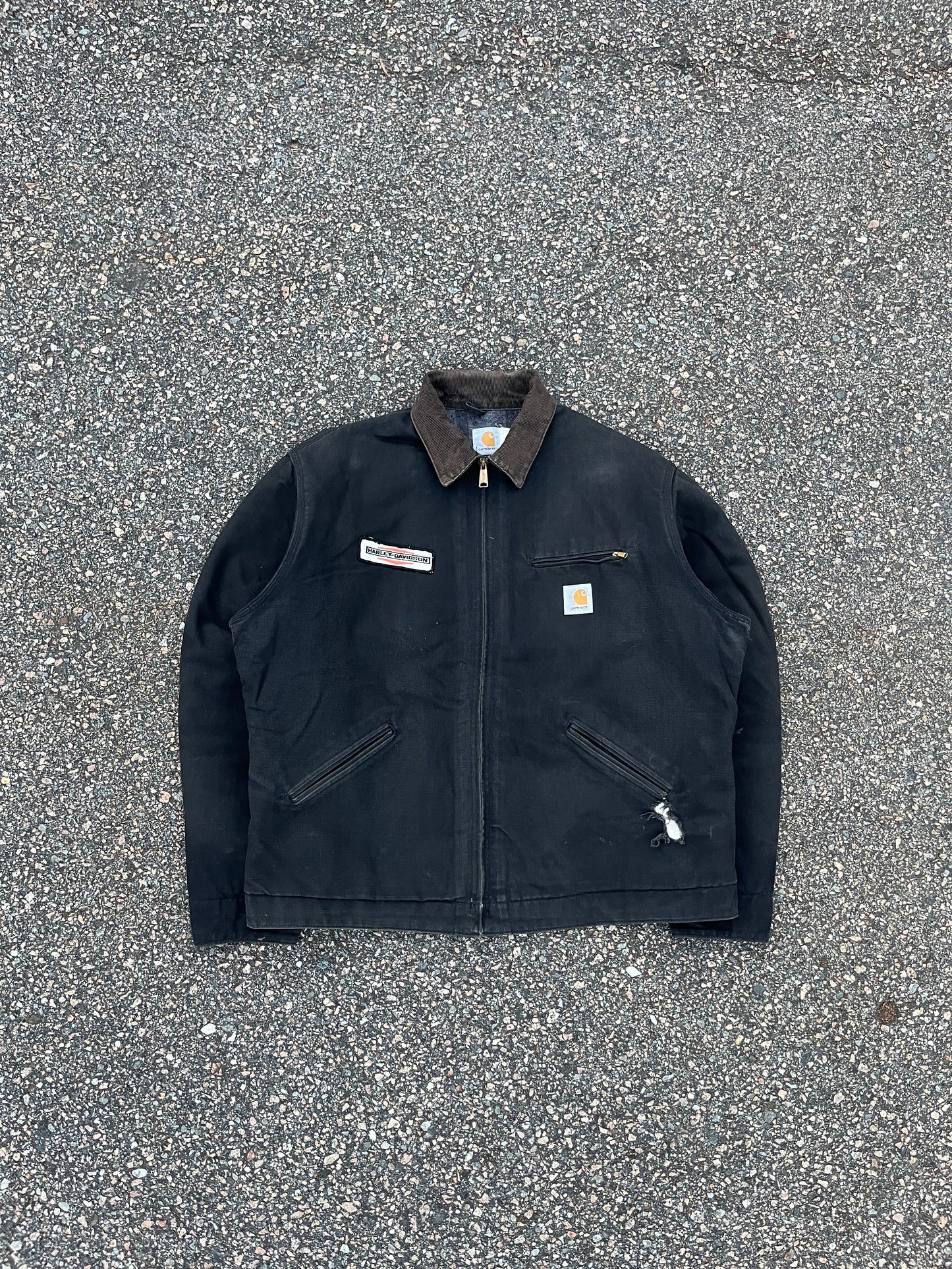 Faded Black Carhartt x Harley Davidson Detroit Jacket - XL Tall